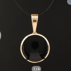 14K Black Onyx Pendant by Kabana